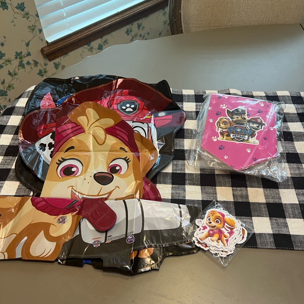 Paw patrol party supplies